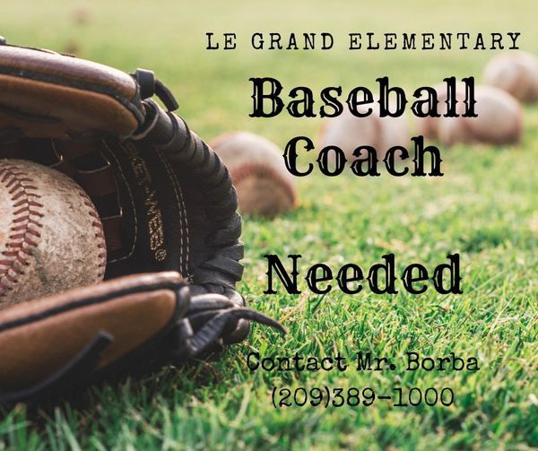 Baseball coach needed